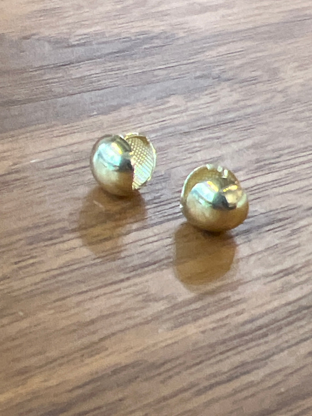 Naomi 10K Gold Dome Hoop Earrings