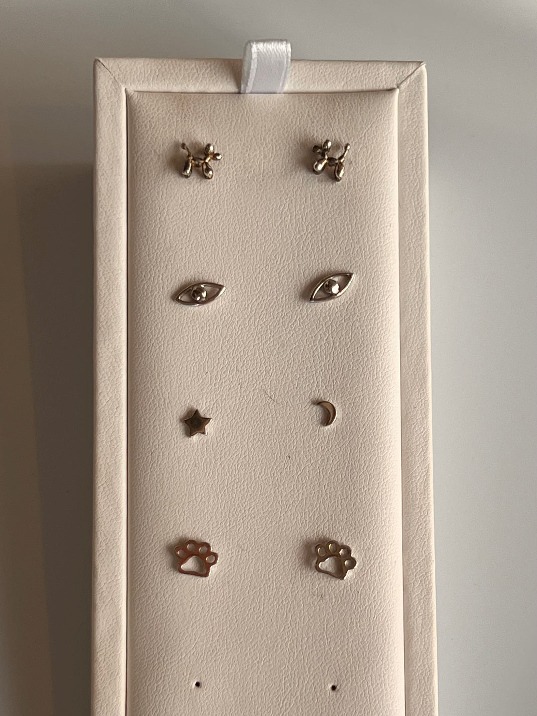 Balloon Dog Silver Stud Earrings