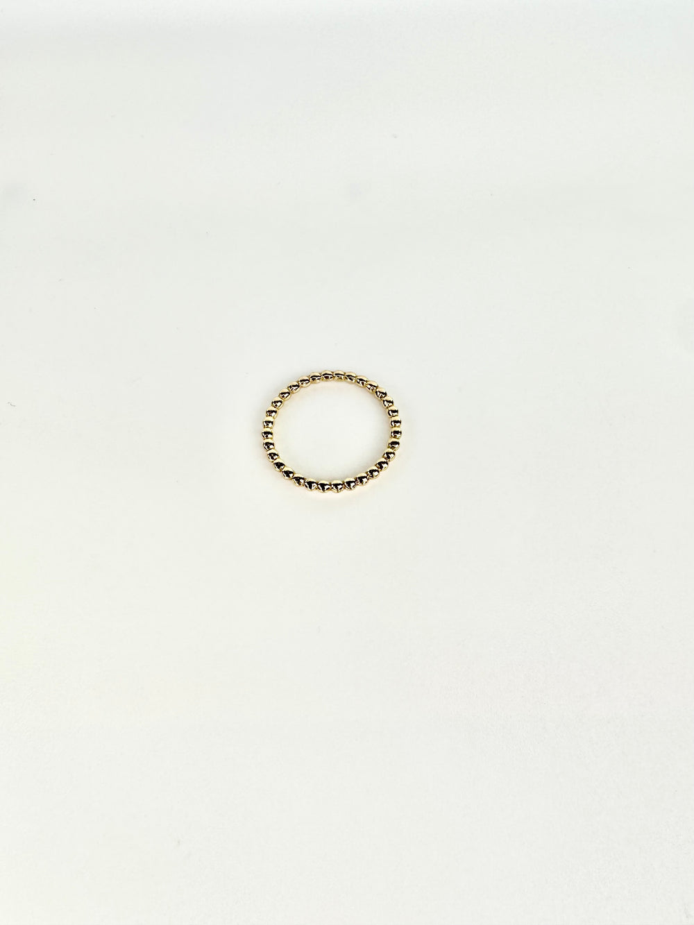 Frances Grace 10K Gold Beaded Band Ring - Francis Grace - HOLDENGRACE