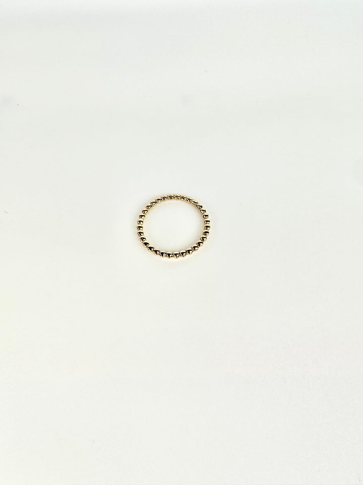 Frances Grace 10K Gold Beaded Band Ring - Francis Grace - HOLDENGRACE