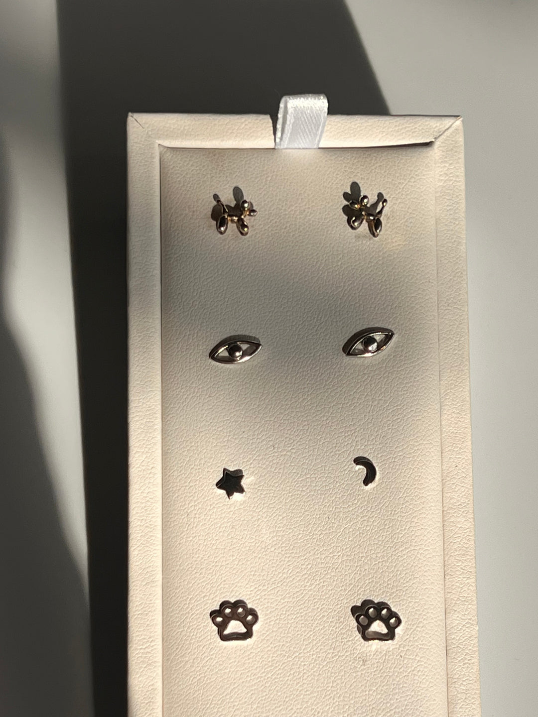 Balloon Dog Silver Stud Earrings