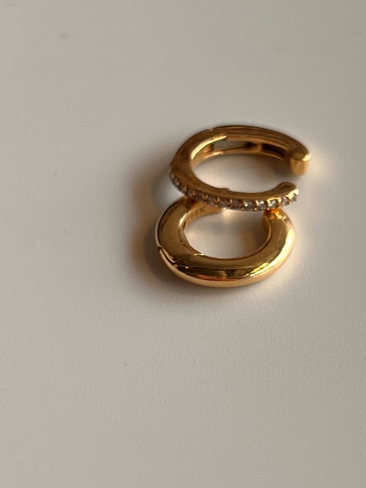 Frances Grace Single 14K Gold Plain Ear Cuff