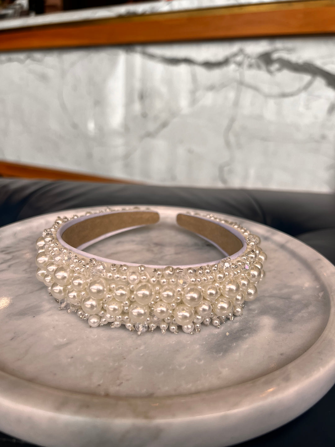 FRANCESGRACE Pearl Embellished Headband - HOLDENGRACE - HOLDENGRACE