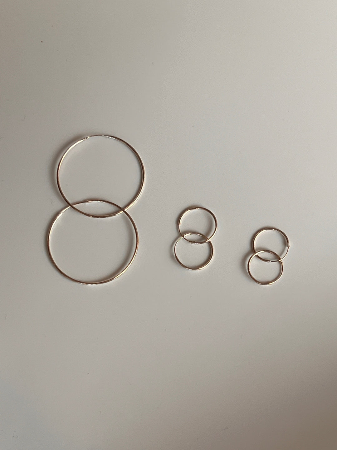 SIlver Wire Hoops XL
