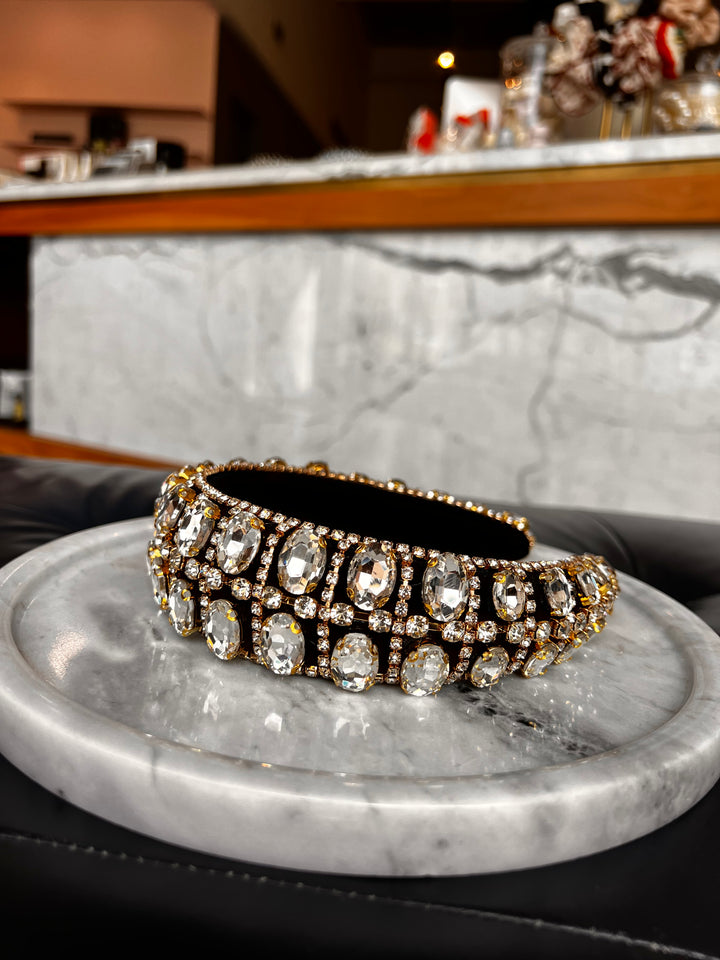 FRANCESGRACE Crystal Statement Headband - HOLDENGRACE - HOLDENGRACE