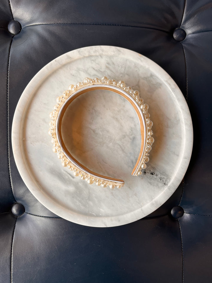 FRANCESGRACE Pearl Embellished Headband - HOLDENGRACE - HOLDENGRACE