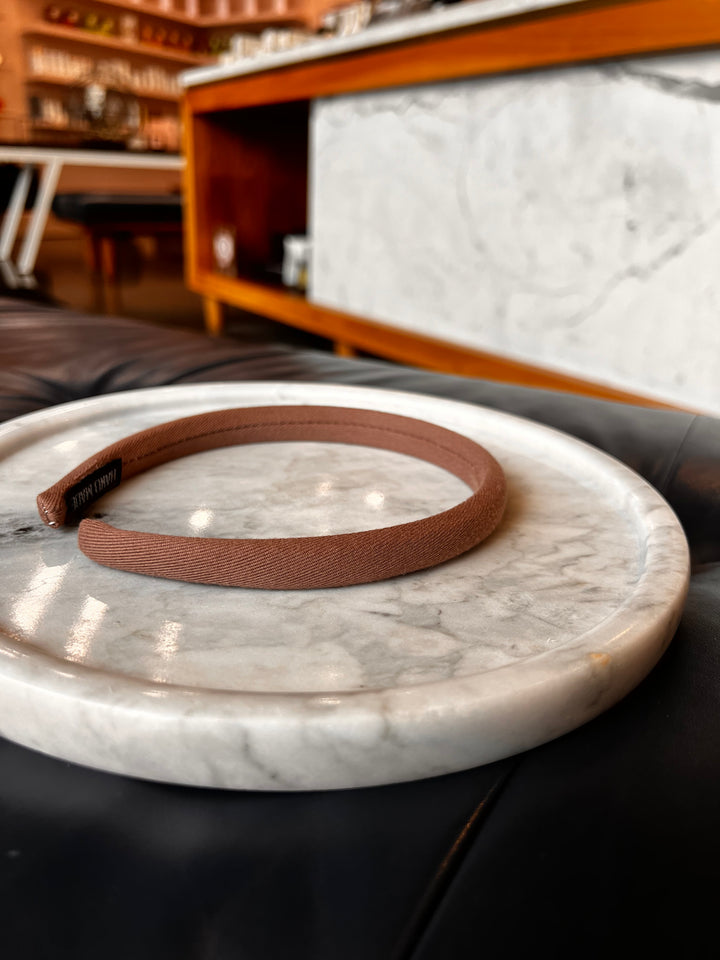 FRANCESGRACE Slim Dark Nude Classic Headband - HOLDENGRACE - HOLDENGRACE