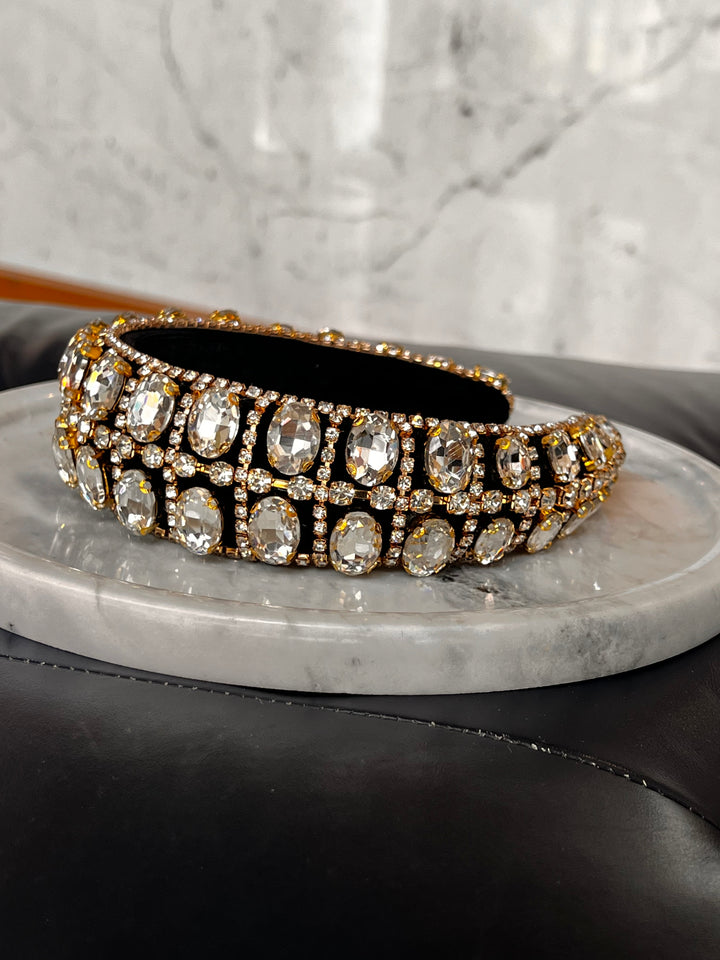 FRANCESGRACE Crystal Statement Headband - HOLDENGRACE - HOLDENGRACE