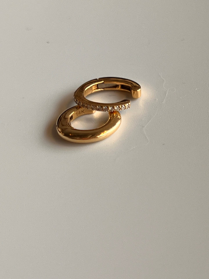 Frances Grace Single 14K Gold Plain Ear Cuff