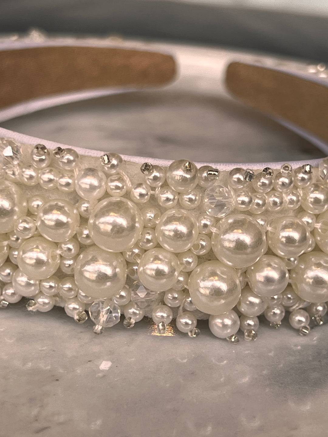 FRANCESGRACE Pearl Embellished Headband - HOLDENGRACE - HOLDENGRACE