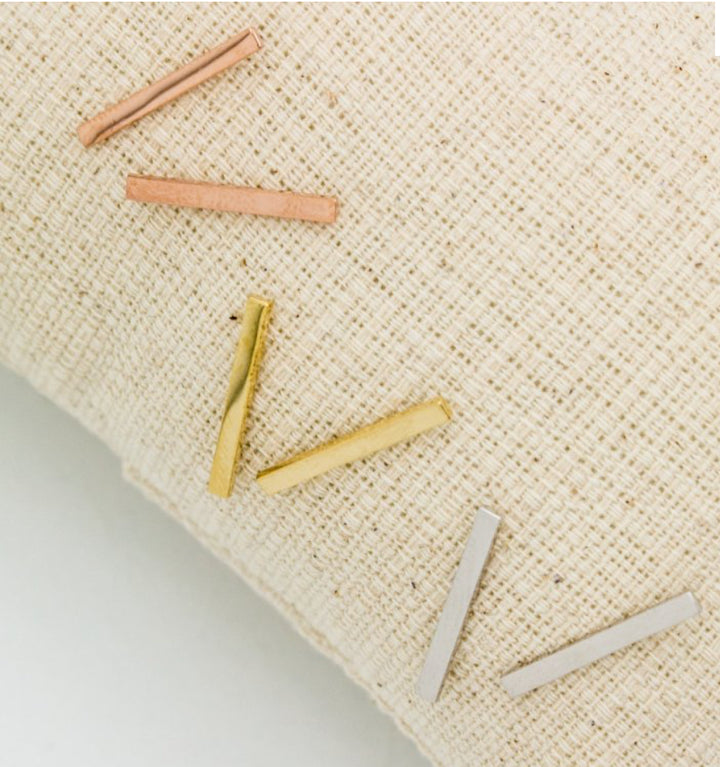 Frances Grace 10K Canadian Gold Bar Stud Earrings