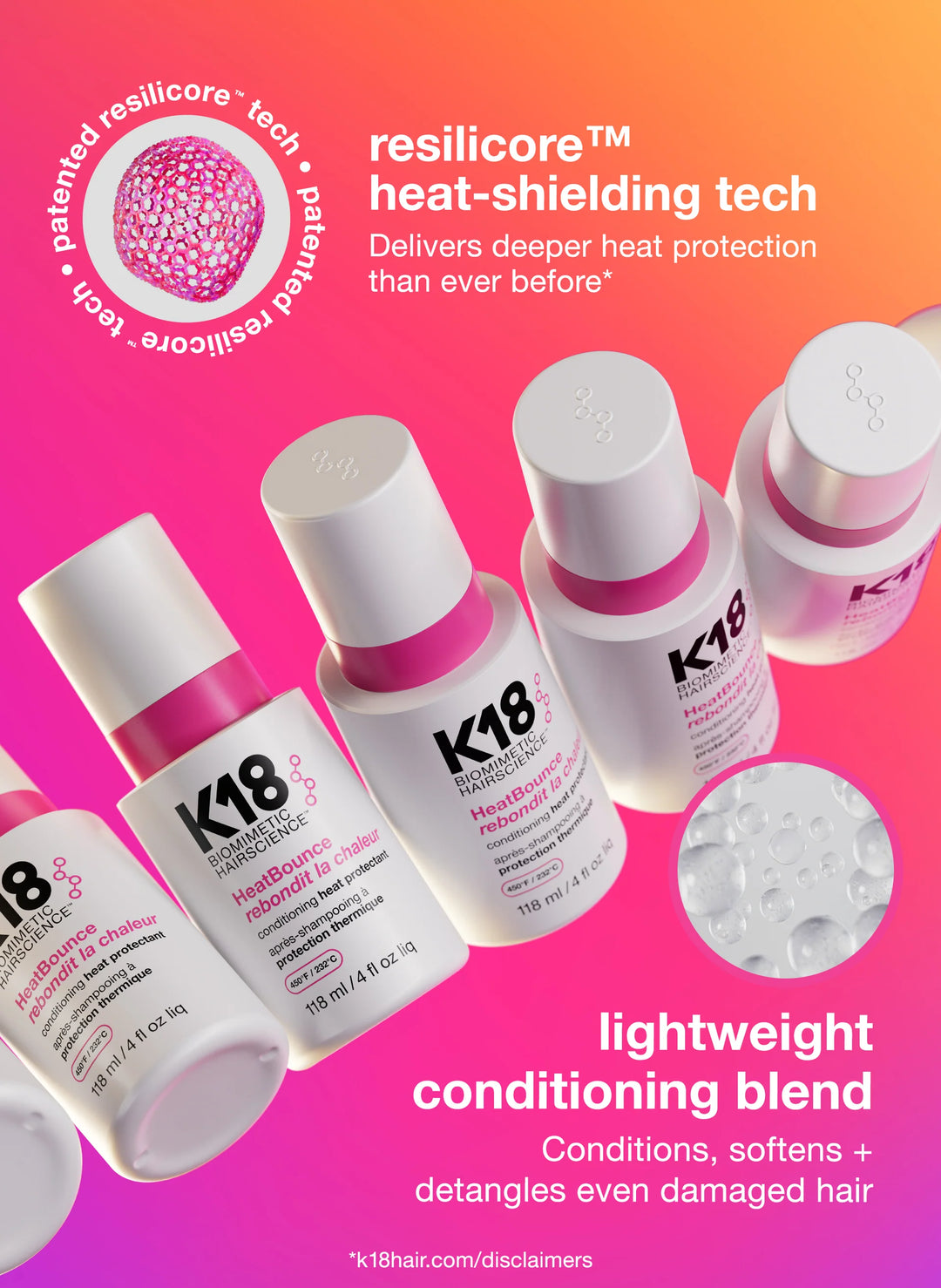 K18 HeatBounce Leave-In Conditioner Heat Protectant