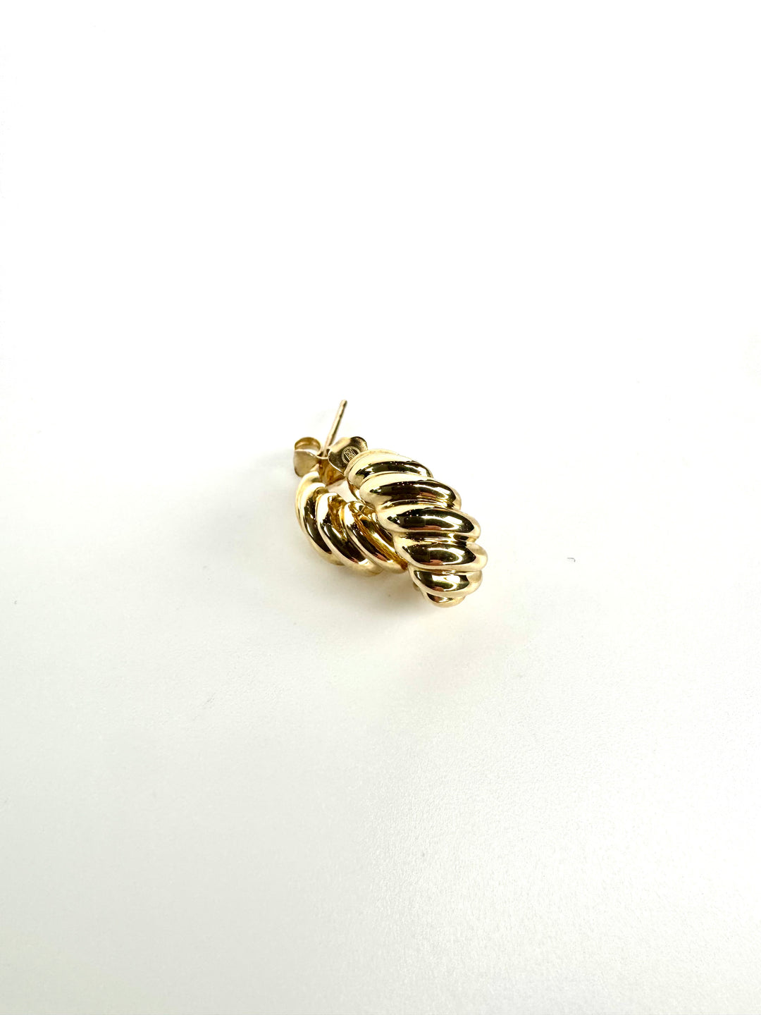 Frances Grace 10K Canadian Gold Croissant Hoop Earrings