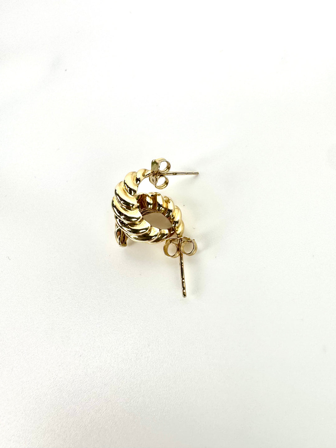 Frances Grace 10K Canadian Gold Croissant Hoop Earrings