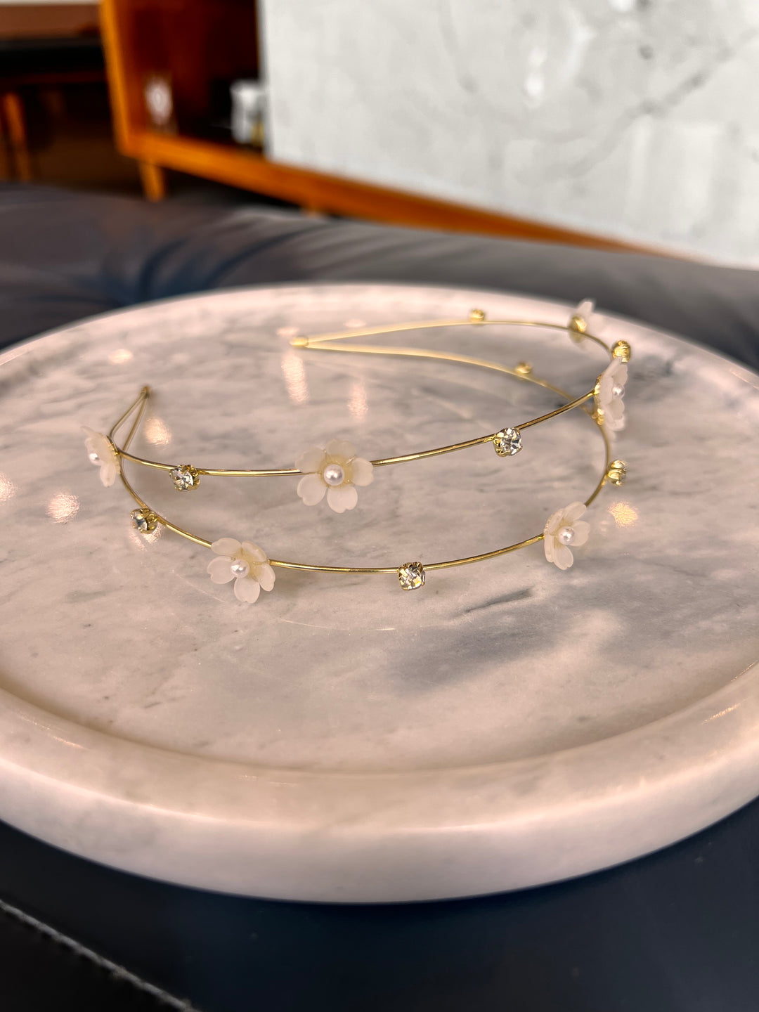 FRANCESGRACE Floral Crystal Headband - HOLDENGRACE - HOLDENGRACE