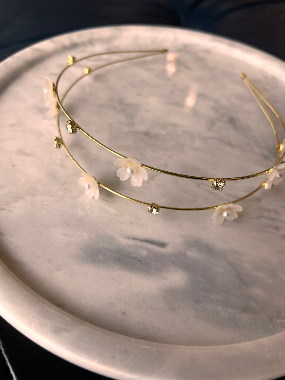 FRANCESGRACE Floral Crystal Headband - HOLDENGRACE - HOLDENGRACE