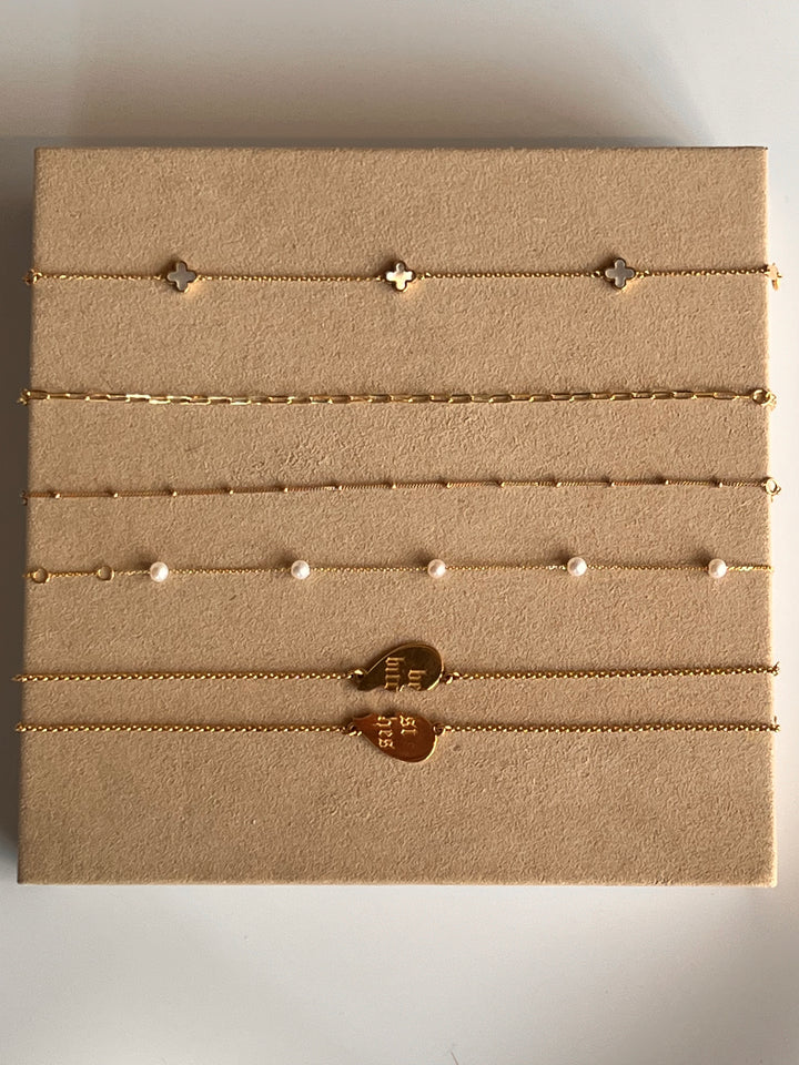 Frances Grace 10K Gold Paperclip Bracelet
