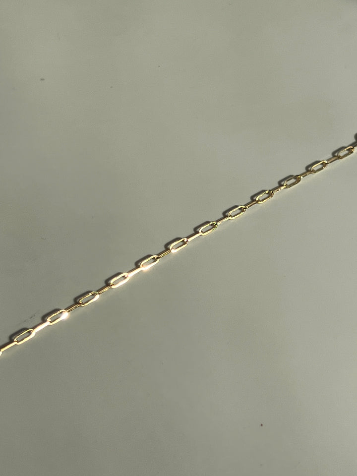 Frances Grace 10K Gold Paperclip Bracelet