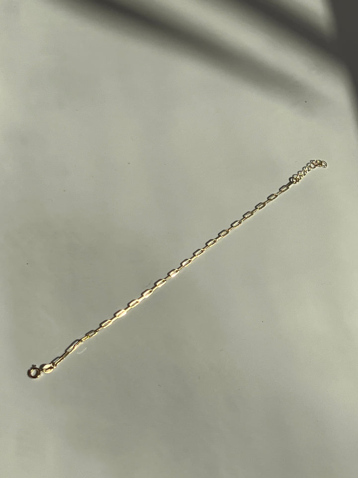 Frances Grace 10K Gold Paperclip Bracelet