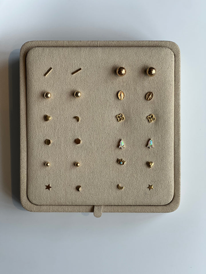 Frances Grace 14K Canadian Gold Ball Stud Earrings
