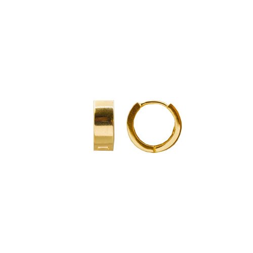 FRANCES GRACE 10k Gold Thick Mini Huggies
